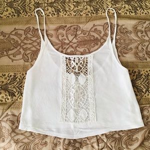 Tobi White Crop Top